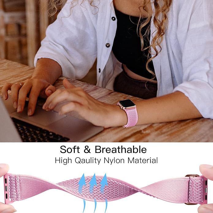 Lerobo Stretchy Nylon Solo Loop Band, Compatible - Image 4