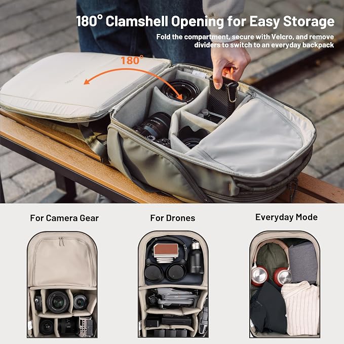PGYTECH OneGo Lite 16L Camera Backpack Water-Resistant DSLR/Mirrorless Bag - Image 2