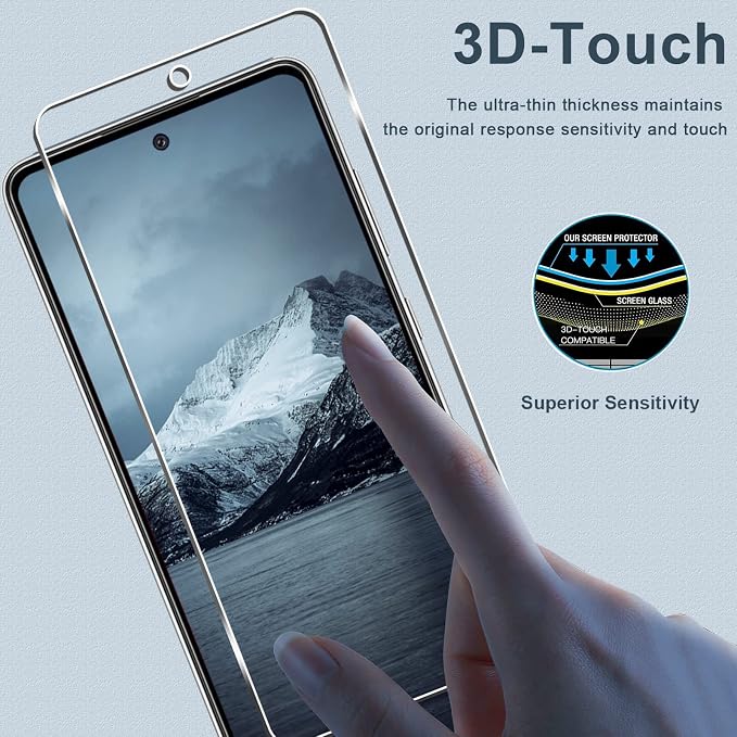 Galaxy A52 5G Screen Protector + Camera Lens Protector, 9H Tempered Glass Film - Image 5