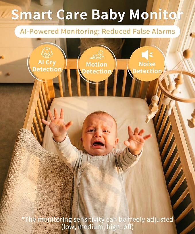 ALIOBC Baby Monitor with Camera and Audio WiFi & No-WiFi Modes AI Smart Baby - Image 11
