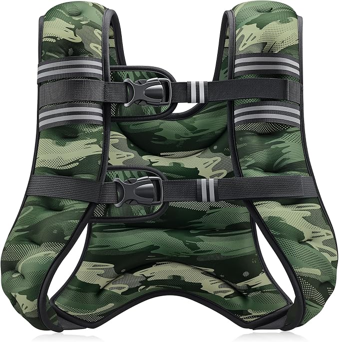 ZELUS Weighted Vest, 6lb/8lb/12lb/16lb/20lb/25lb/30lb Weight Vest by ZELUS