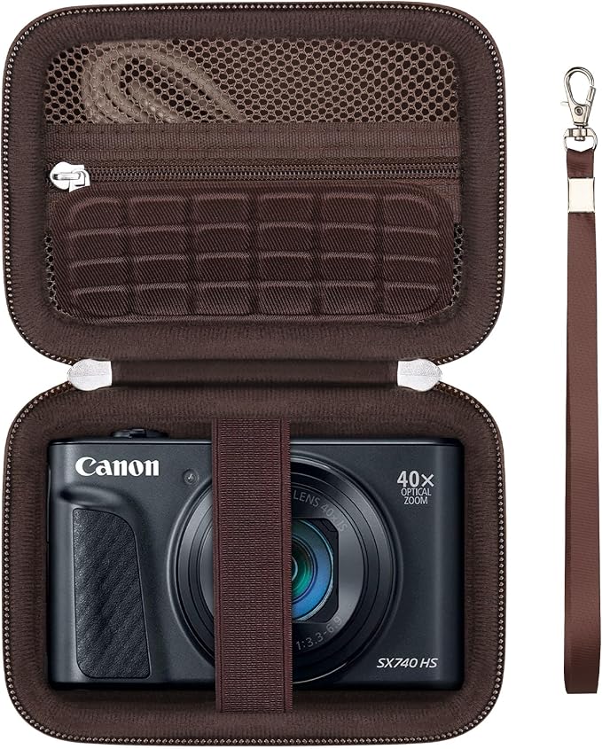 Hard Carrying Case for Canon PowerShot SX740 HS/ELPH 360 HS/ SX730 HS/ SX720 by Supmay