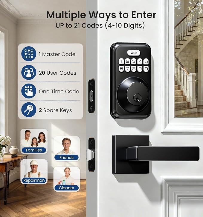 Veise Keyless Entry Door Lock - Image 2