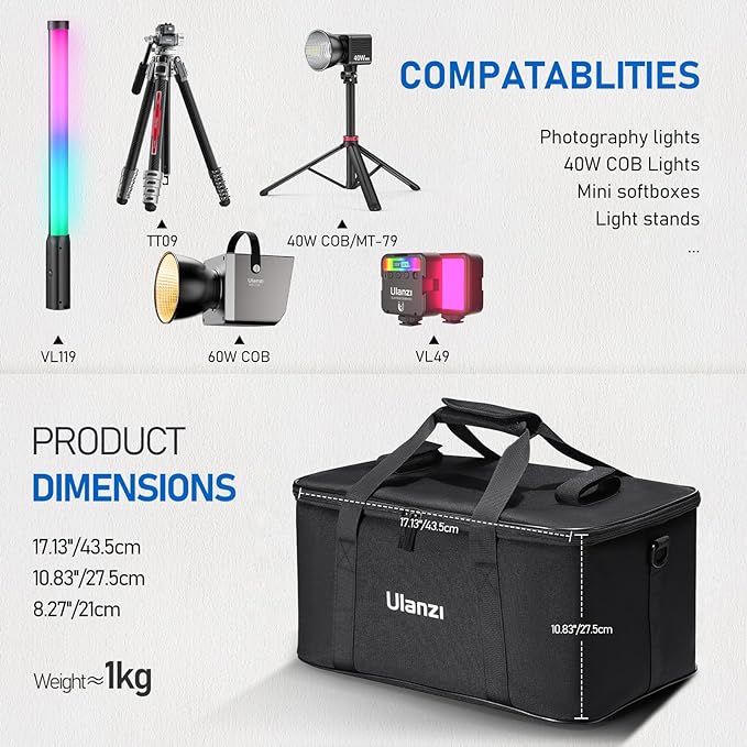 ULANZI Carrying Bag with Movable Foam Padded - Image 2