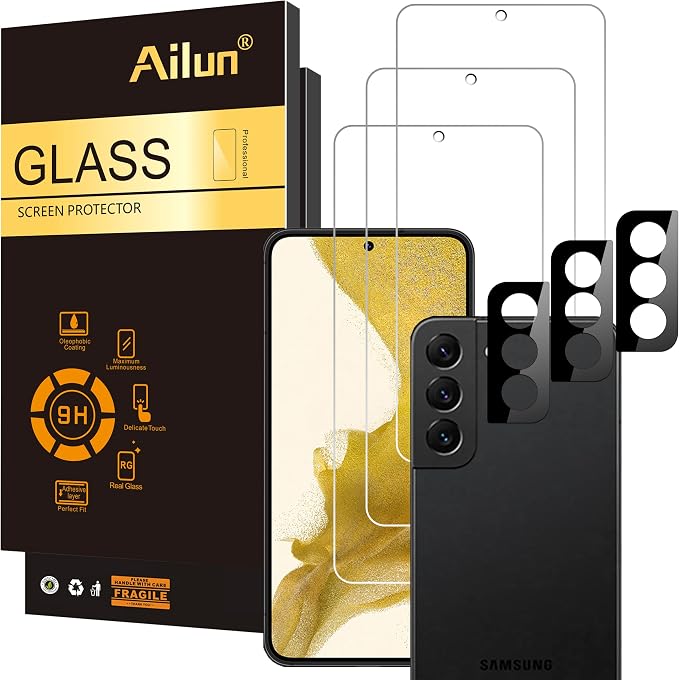 Ailun Screen Protector for Galaxy S22+/S22 Plus 5G 6.6 Inch Display 3Pack + by Ailun