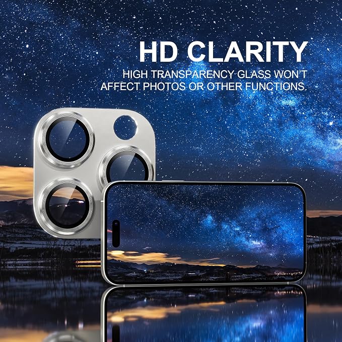 Choiche Compatible for iPhone 16 Pro/iPhone 16 Pro Max Camera Lens Protector - Image 5