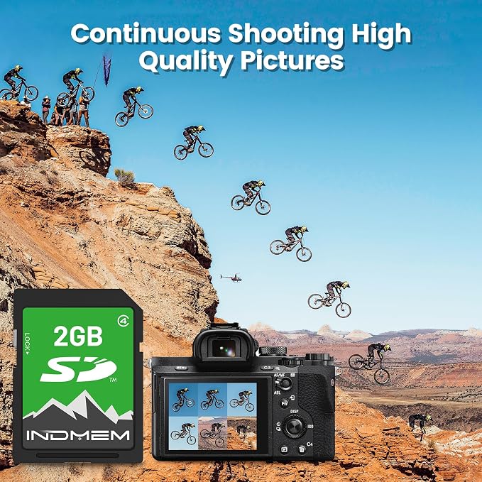 INDMEM 2GB SD Card, 5 Packs 2GB Class 4 Flash Memory Card 2G SLC Standard - Image 3