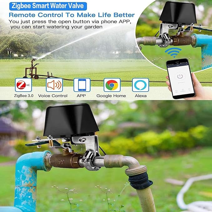 Jinvoo Zigbee Water Valve, Smart Water Valve, Sprinkler Controller, Electric - Image 4