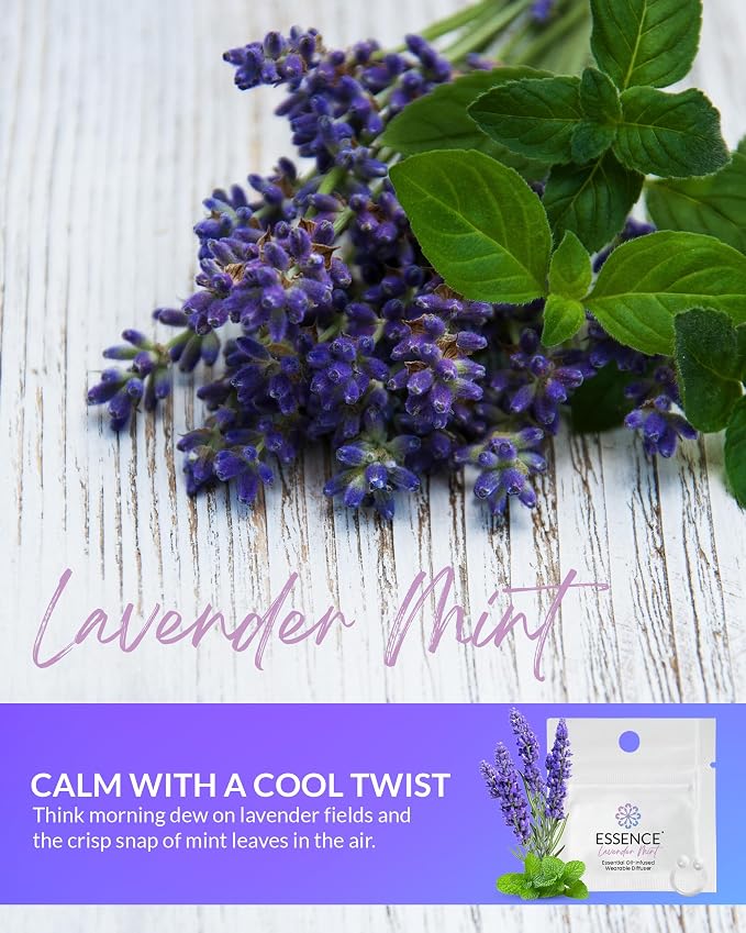 Essence Wearable Aromatherapy Nasal Diffuser – Lavender Mint Essential Oil Nose - Image 3