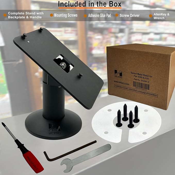 HILIPRO Swivel Metal Point of Sale Stand - Image 3