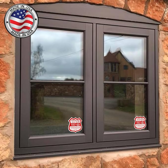 Psyfer® 6 Pack - Alarm Security Outdoor UV Waterproof Window Stickers - Image 6