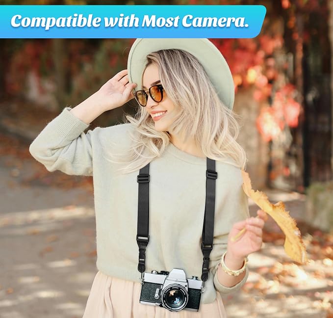 Padded iPad Binocular Camera Shoulder Strap, Nylon Neck Lanyard Strap - Image 5