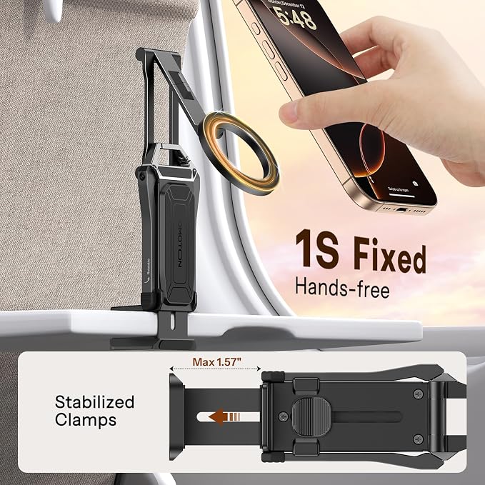 OMOTON TP02 360°Rotating for MagSafe Tripod, New Upgrade - Image 6