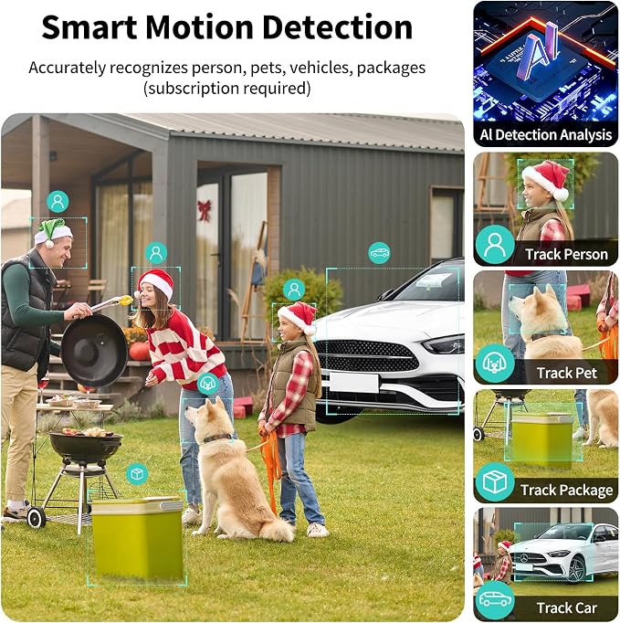 2K FHD Smart Wireless Security Camera Indoor/Outdoor, Solar Powered WiFi Camera - Image 9