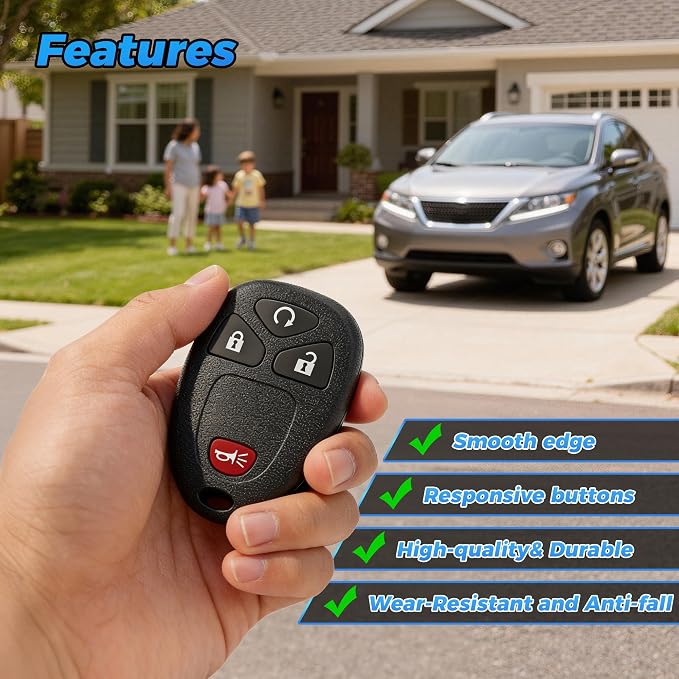 Key Fob 2Pcs OUC60270 15913421 Compatible - Image 6