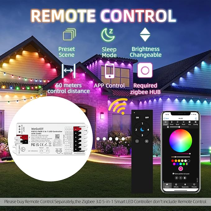 ESP32 LED PWM Smart Lighting Controller 5-in-1 Dimming - Image 9