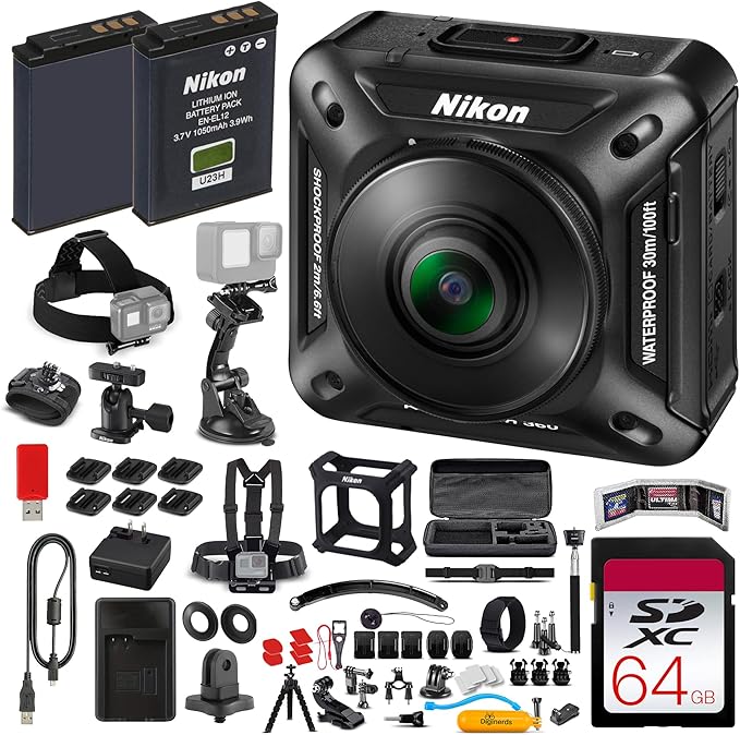 Nikon KeyMission 4K 360 Action Camera by Amazon+Renewed