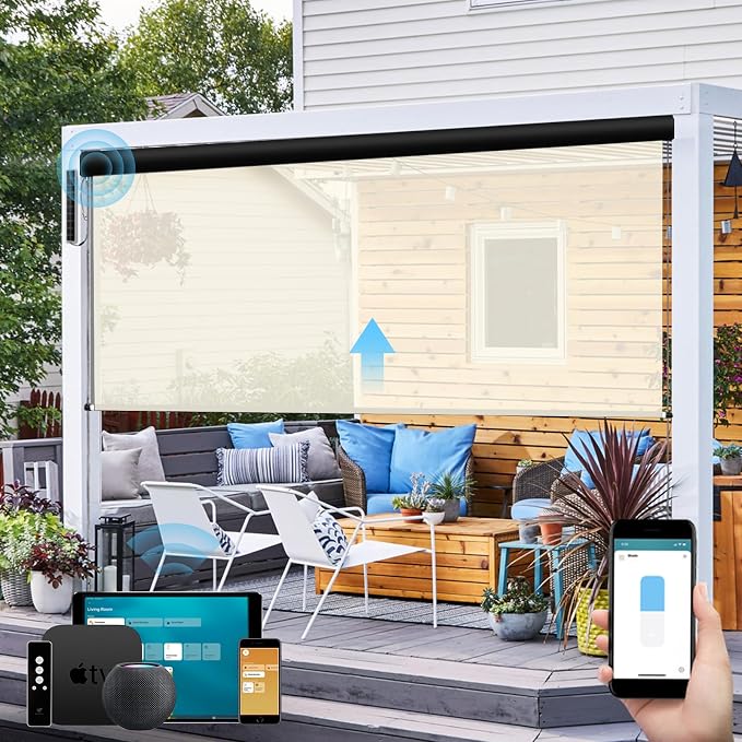SmartWings Motorized Outdoor Shades by SmartWings