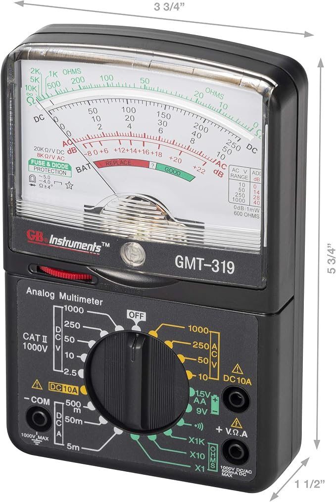 Gardner Bender GMT-319 Multimeter Tester, RJ-45 & RJ-11, 7 Function / 19 Range - Image 4