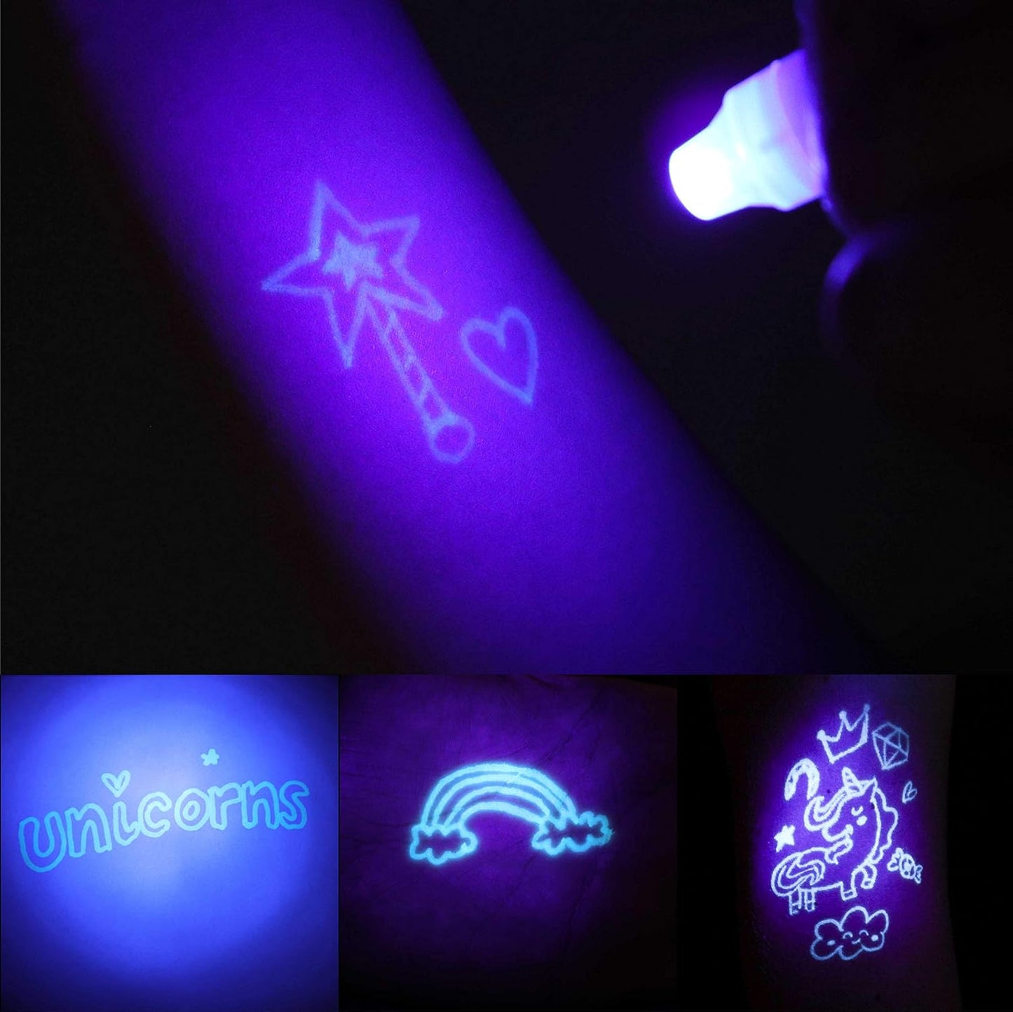 BONNYCO Invisible Ink Pen and Notebook Pack 32 Unicorn Party Favors for Kids, Magic Spy Pen Goodie Bags Stuffers for Kids, Unicorn Birthday Party Supplies, Goody Bag Stuffers | Return Gifts Prizes