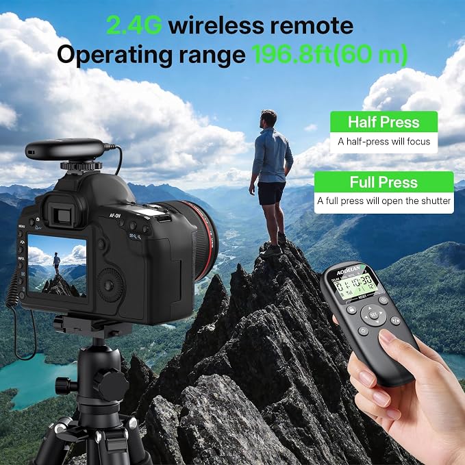 AODELAN Rechargeable Camera Timer Intervalometer Remote Control - Image 4