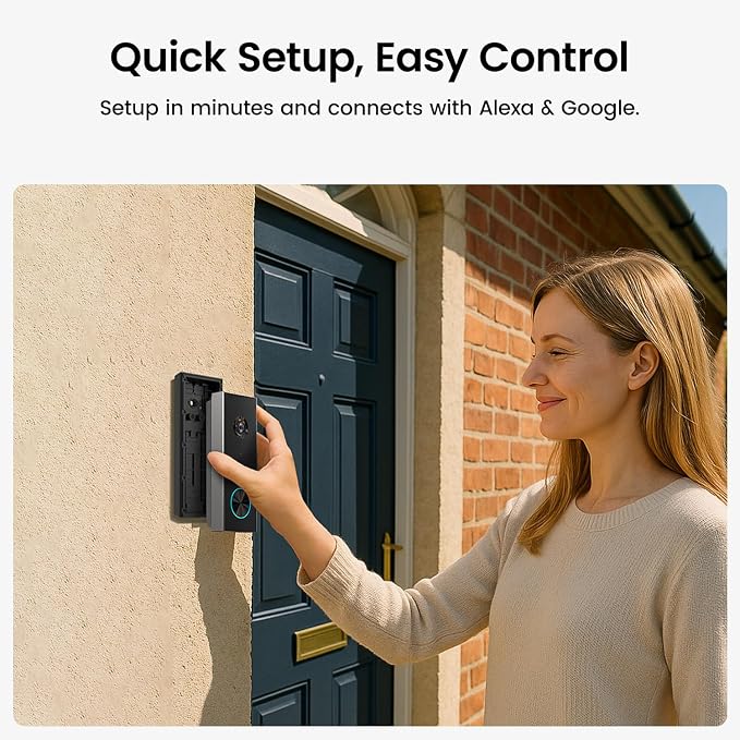 aosu Wireless Doorbell Camera, Battery-Powered Video Doorbell - Image 9
