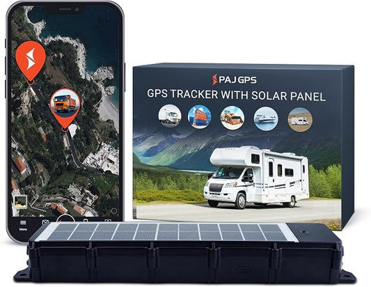 PAJ GPS Solar Tracker with 3 Month Subscription Included, 4G Real-Time GPS by PAJGPS