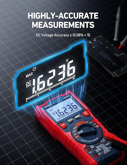 AstroAI Digital Multimeter Tester TRMS 20000 Counts - Image 3