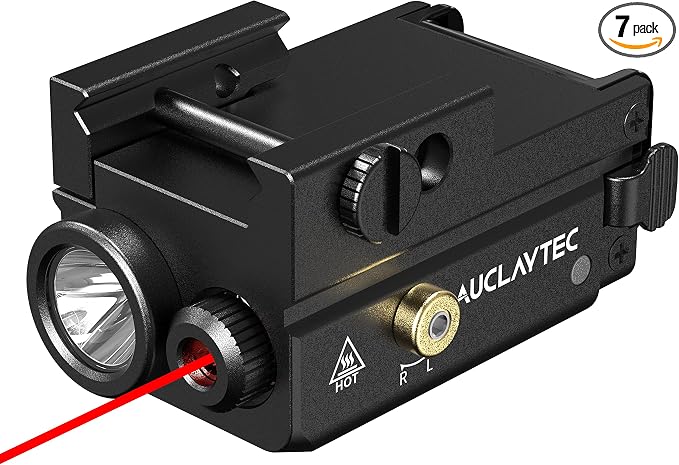 Pistol Light with Red Laser Beam by AUCLAYTEC