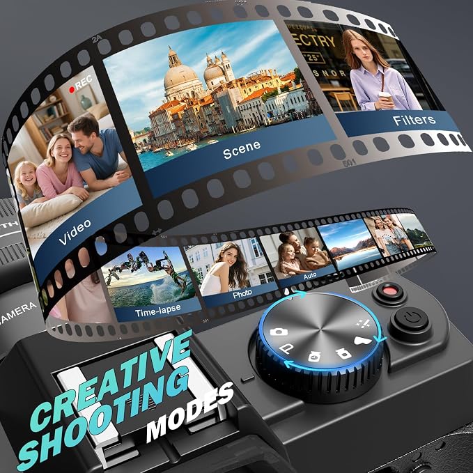 True 5K Digital Camera for Photography, Autofocus & Anti-Shake, 16X Zoom - Image 5