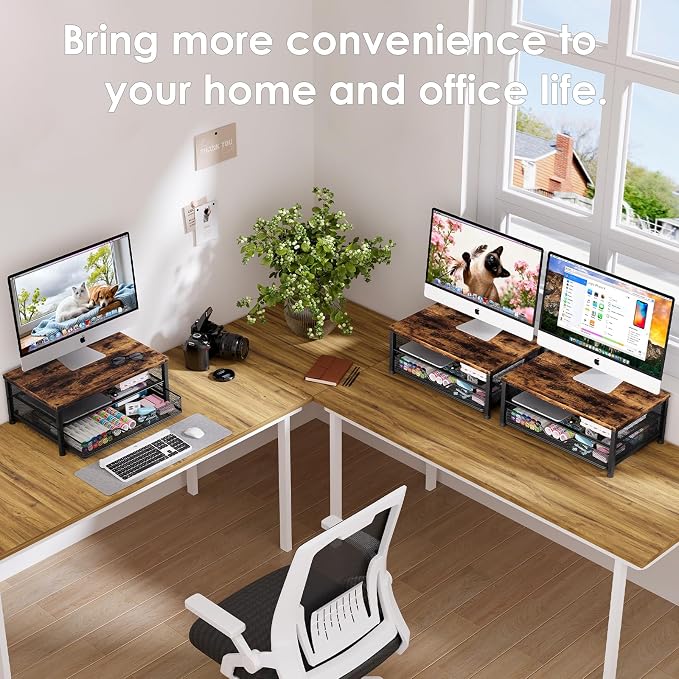 OPNICE Computer Monitor Stand Riser, Desk Organizer - Image 6