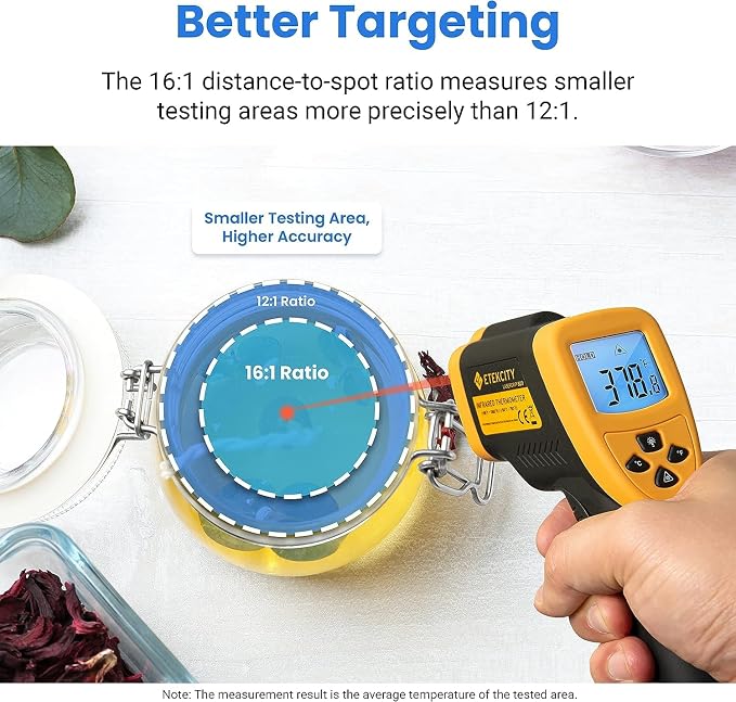 Etekcity Infrared Thermometer Temperature Gun 800, -58℉ to 1382℉ - Image 5