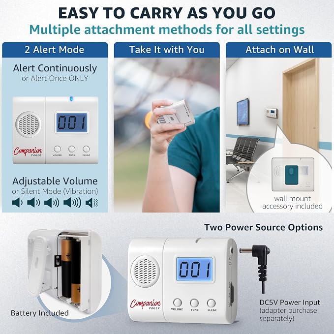 Caregiver Pager Wireless Call Buttons - Image 3