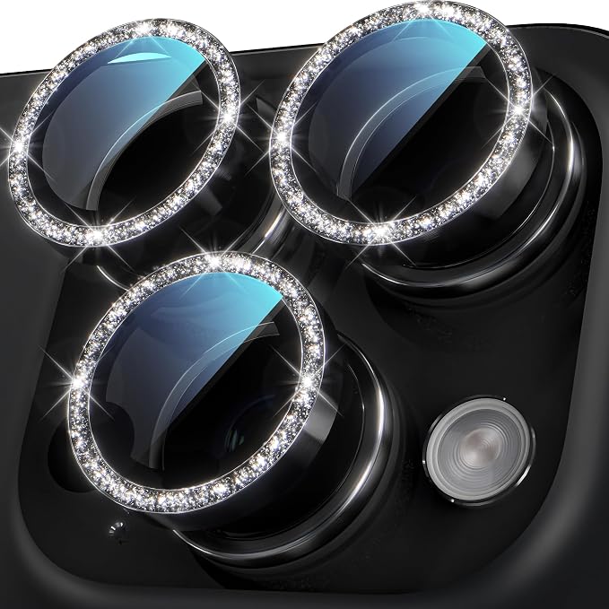 YWXTW Designed for iPhone 16 Pro/iPhone 16 Pro Max Camera Lens Protector Bling by YWXTW
