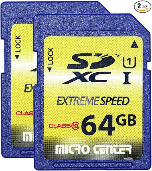 INLAND 64GB Class 10 SDXC Flash Memory Card Full Size SD Chip USH-I U1 Trail by INLAND