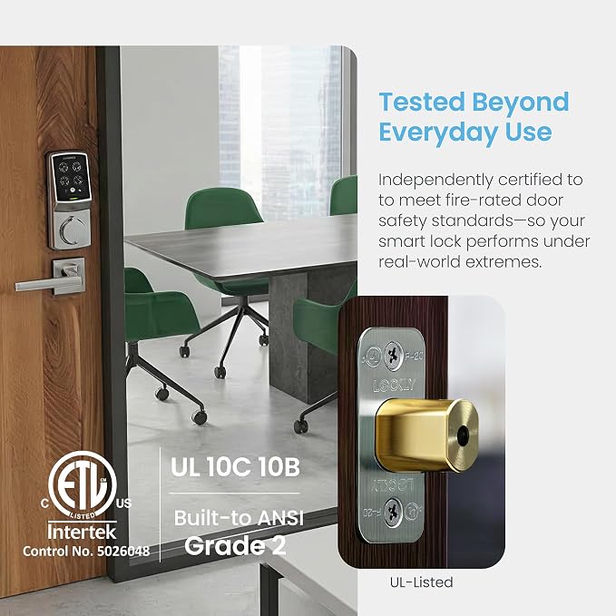 Lockly Guard Secure Pro Platinum Deadbolt PGD728WPU Commercial Smart Lock – - Image 3
