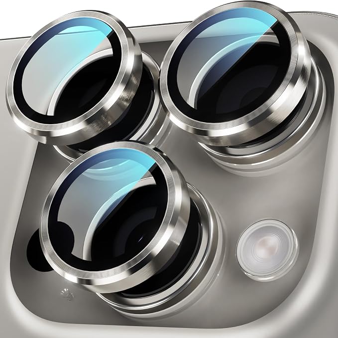 YWXTW Camera Lens Protector for iPhone 16 Pro/iPhone 16 Pro Max, Tempered Glass by YWXTW