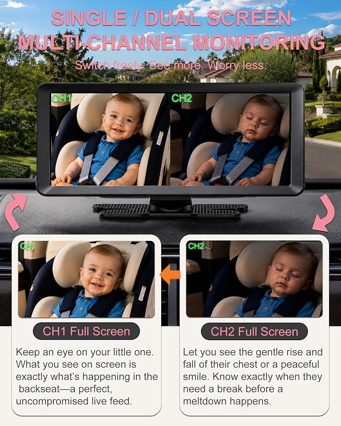 Babyvue BV3 MAX Dual Baby Car Camera - Image 9