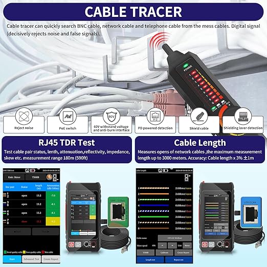 All Features Multifunction Network Caber Tester, UTP Continuity, Cable Tracer - Image 4