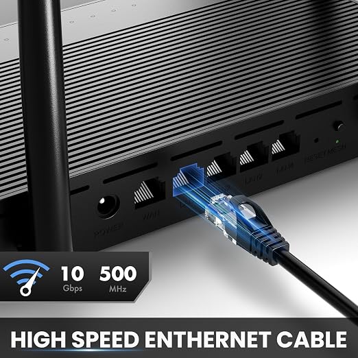 Ultra Clarity Cables Cat 6 Ethernet Cable 8 Ft, Cat6 Patch Cable, High Speed - Image 2