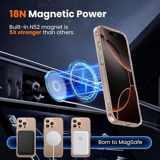 toushion 3 in 1 for iPhone 16 Pro Case Clear - Image 7