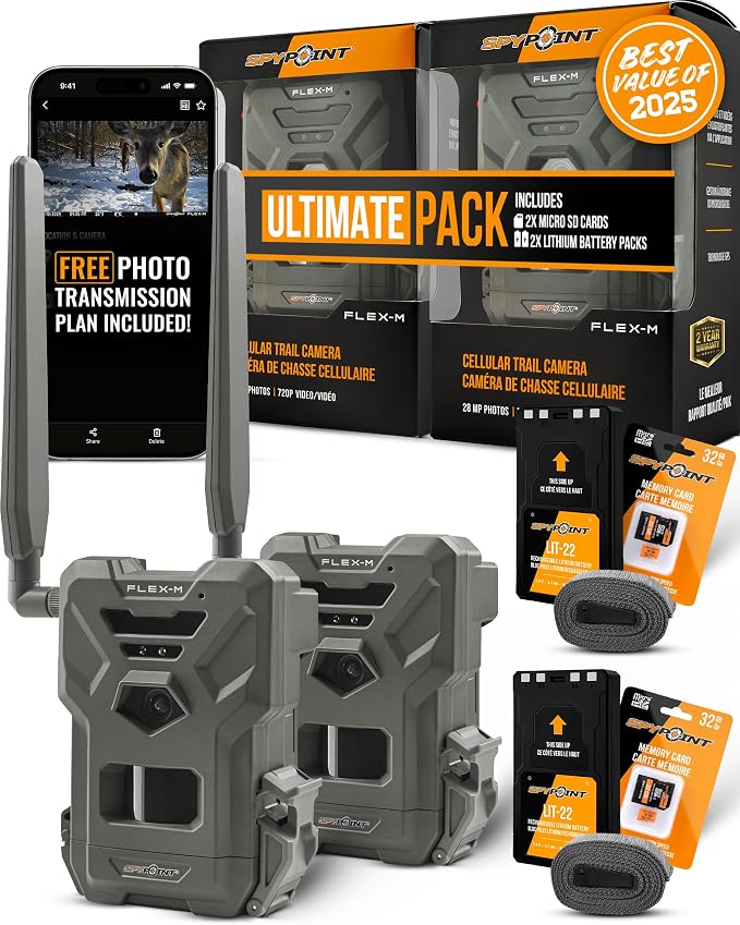 SPYPOINT Flex-M 2-Pack and SD Card 2-Pack by SPYPOINT%E2%80%93ReliableScoutingSuccessfulHunting