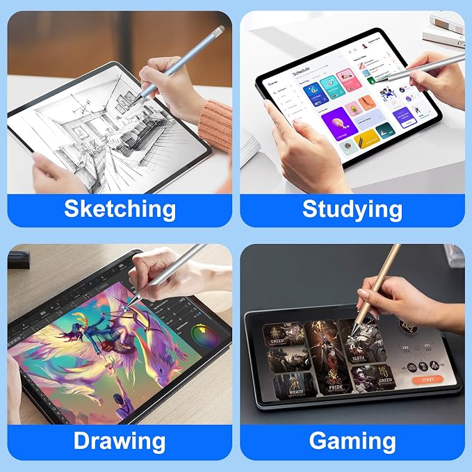 Stylus Pen for Touchscreen, 3 Pack Stylus for Nintendo Switch, ipad | 2-in-1 - Image 7