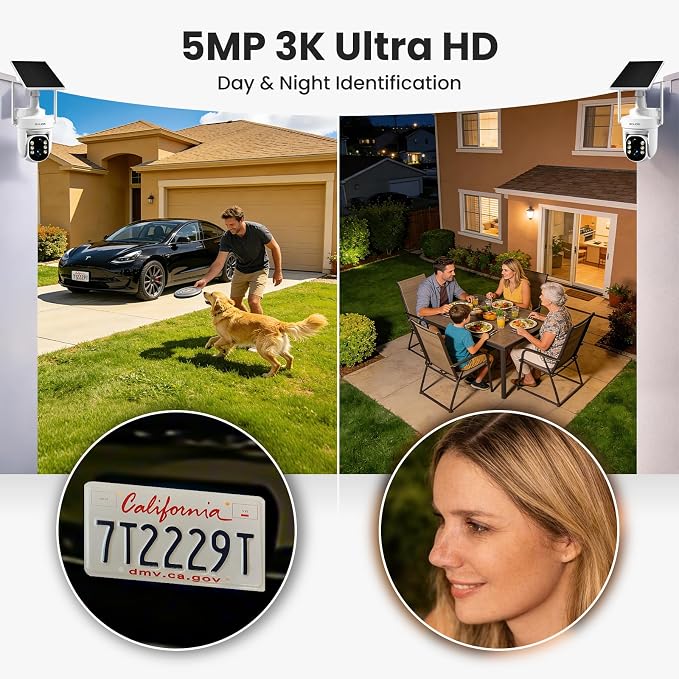 SOLIOM Security Cameras Wireless Outdoor, 6-Camera Solar Security System - Image 3