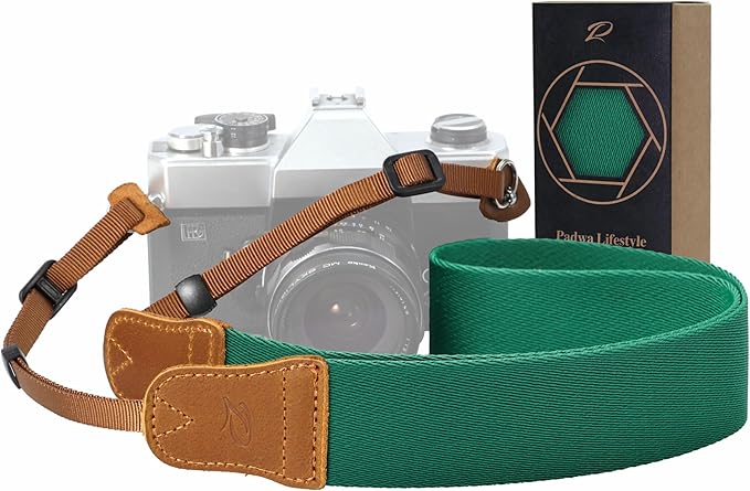 Padwa Lifestyle Green Camera Strap by PadwaLifestyleCameraStrap