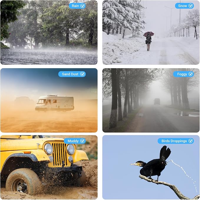 2 Pack Camera Rain Cover with Flash Clear Dust Proof Sleeve Protection - Image 7