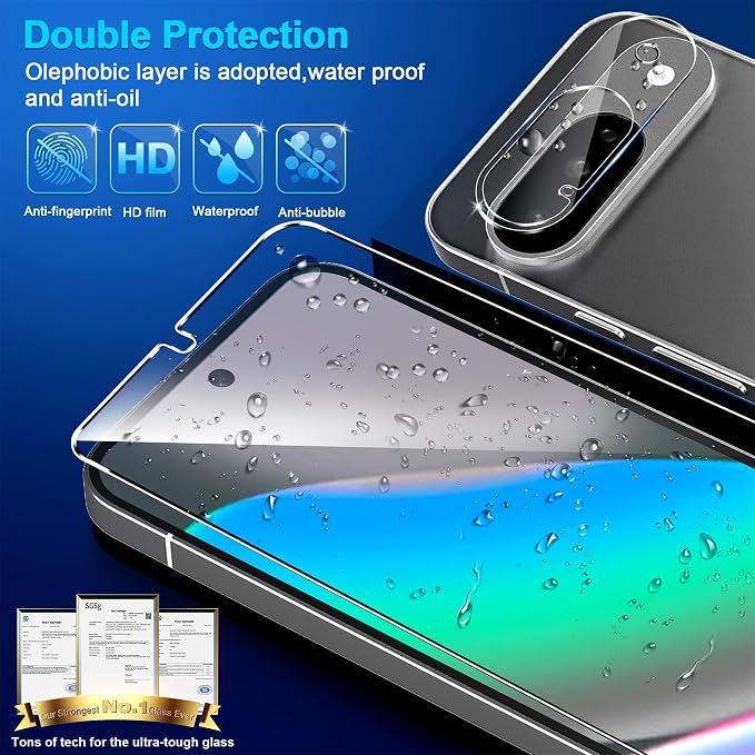 letosan 3 Pack for Google Pixel 10 Screen Protector Tempered Glass + 3 Pack - Image 4
