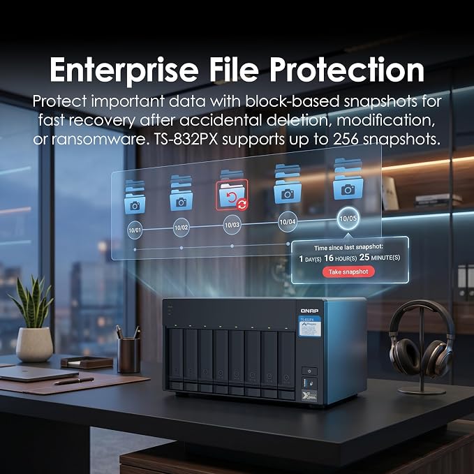 QNAP TS-832PX-4G 8 Bay High-Capacity NAS - Image 4