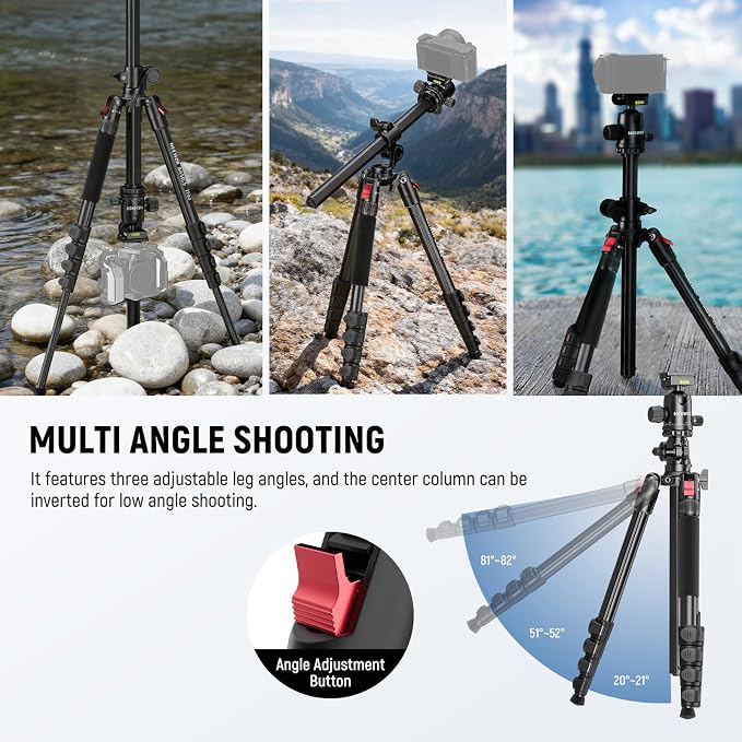 NEEWER Basics 64.5" Horizontal Overhead Tripod - Image 6
