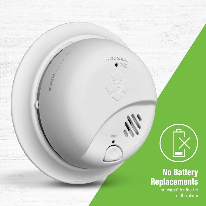 First Alert SMICO110, 10-Year Battery Combination Smoke & Carbon Monoxide Alarm - Image 2